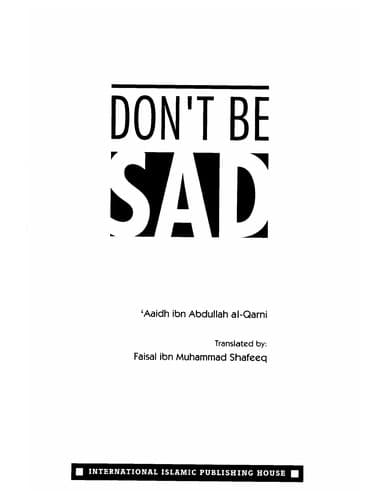 Don't Be Sad cover